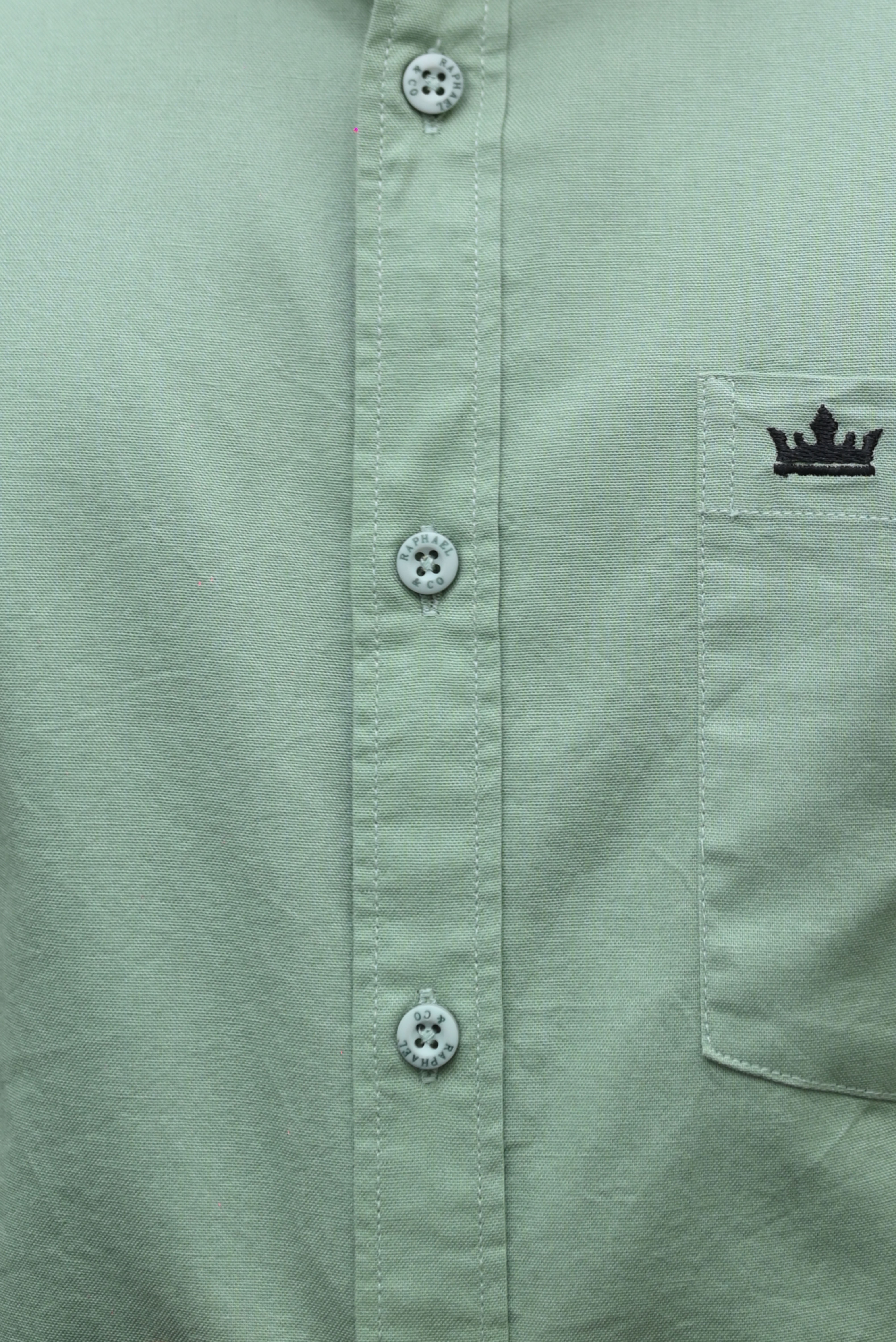 Men’s Green Colour Oxford Shirt – 100% Cotton, Slim Fit, Smart Everyday Wear