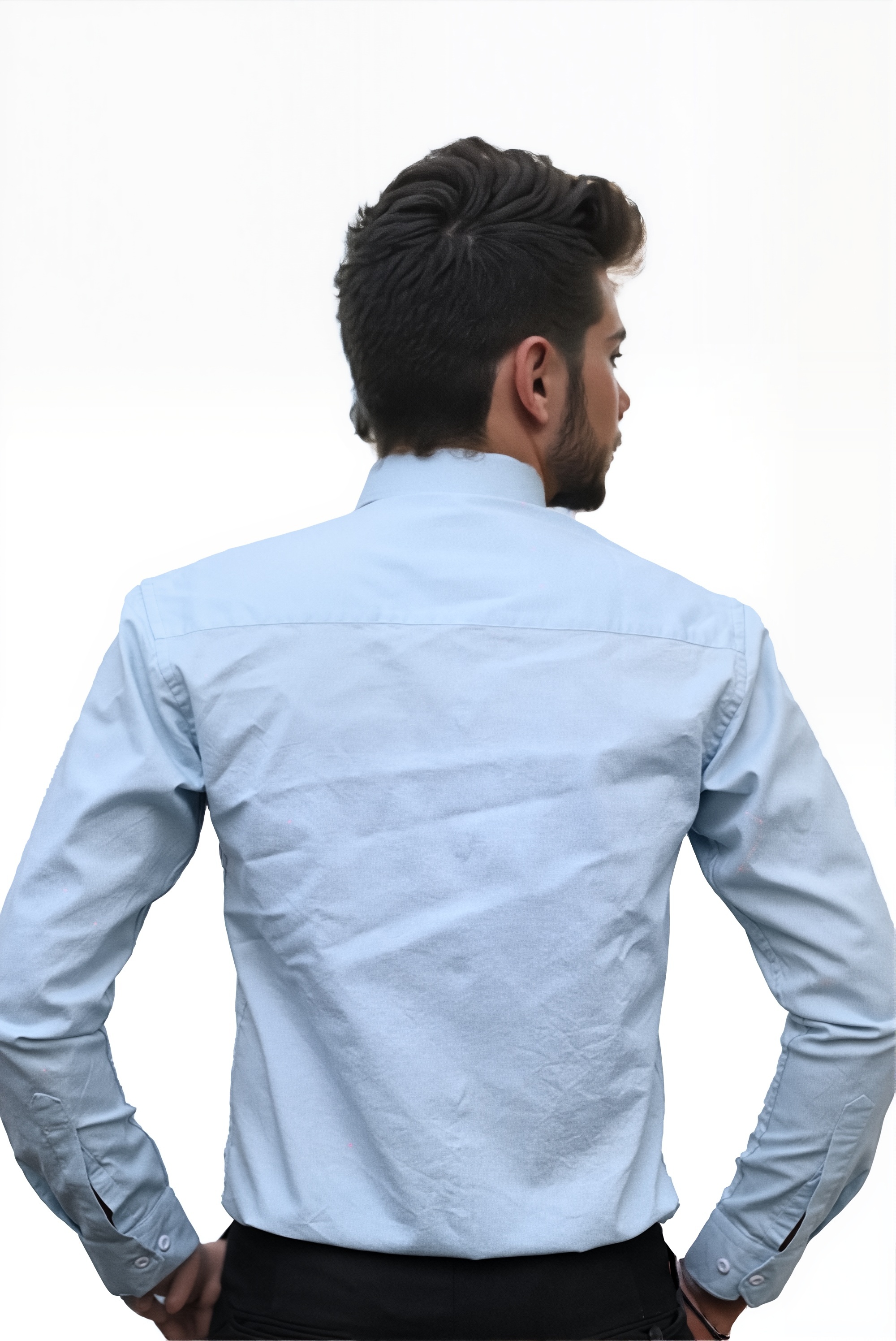 Men’s Blue Colour Oxford Shirt – 100% Cotton, Slim Fit, Smart Everyday Wear