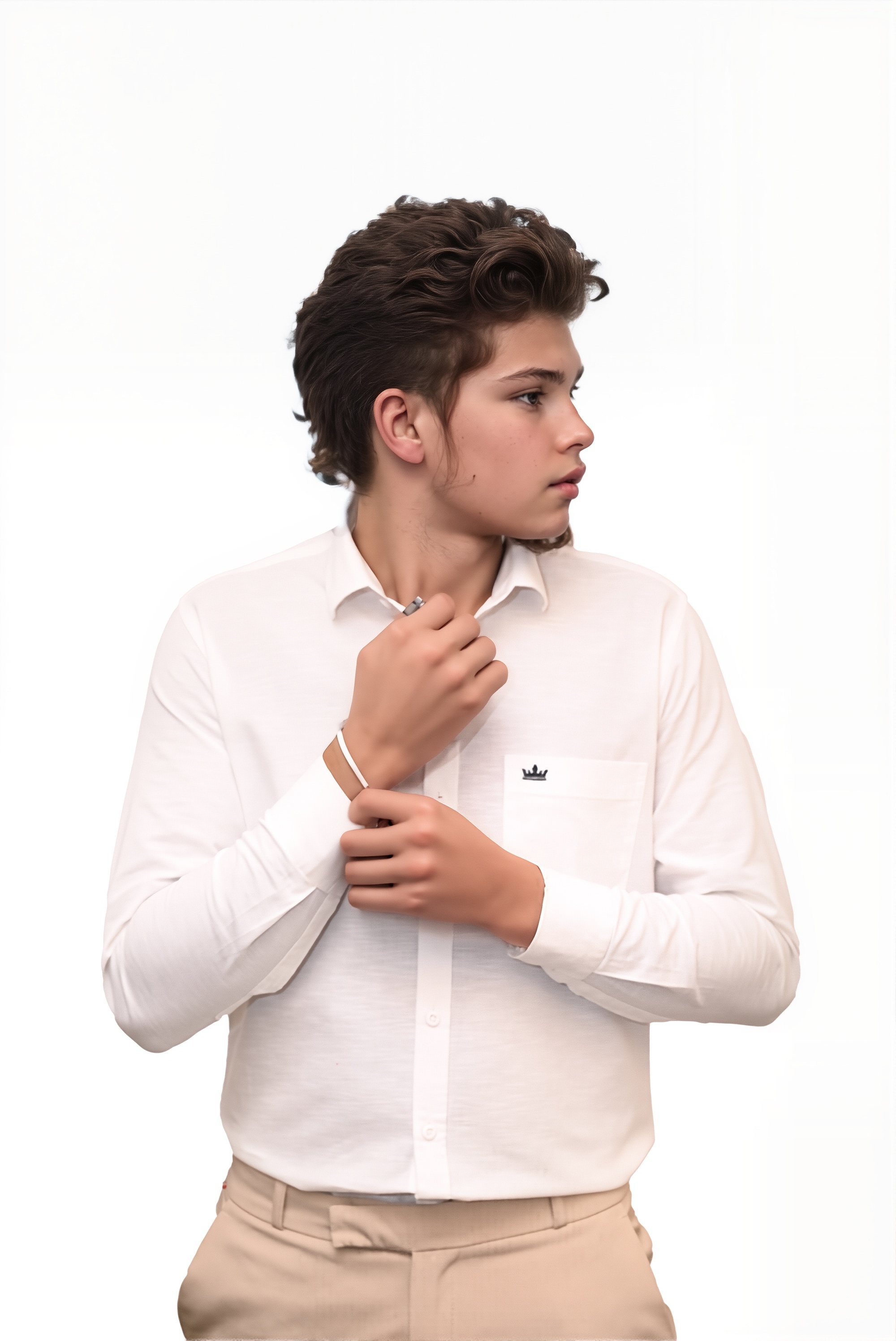 Men’s White Colour Premium Cotton Linen Shirt – Slim Fit, Smart Casual & Club Wear