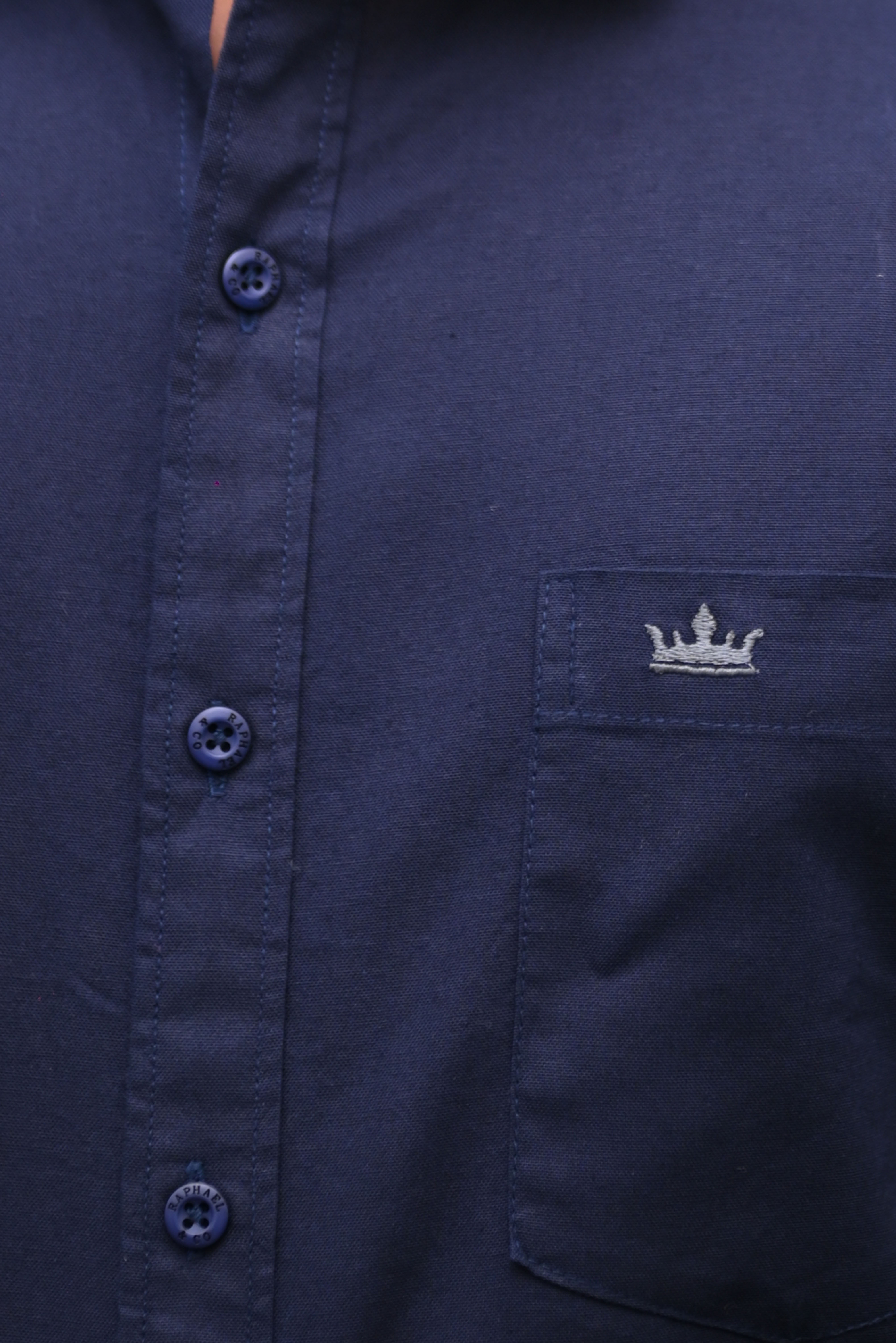 Men’s Navy Blue Colour Oxford Shirt – 100% Cotton, Slim Fit, Smart Everyday Wear