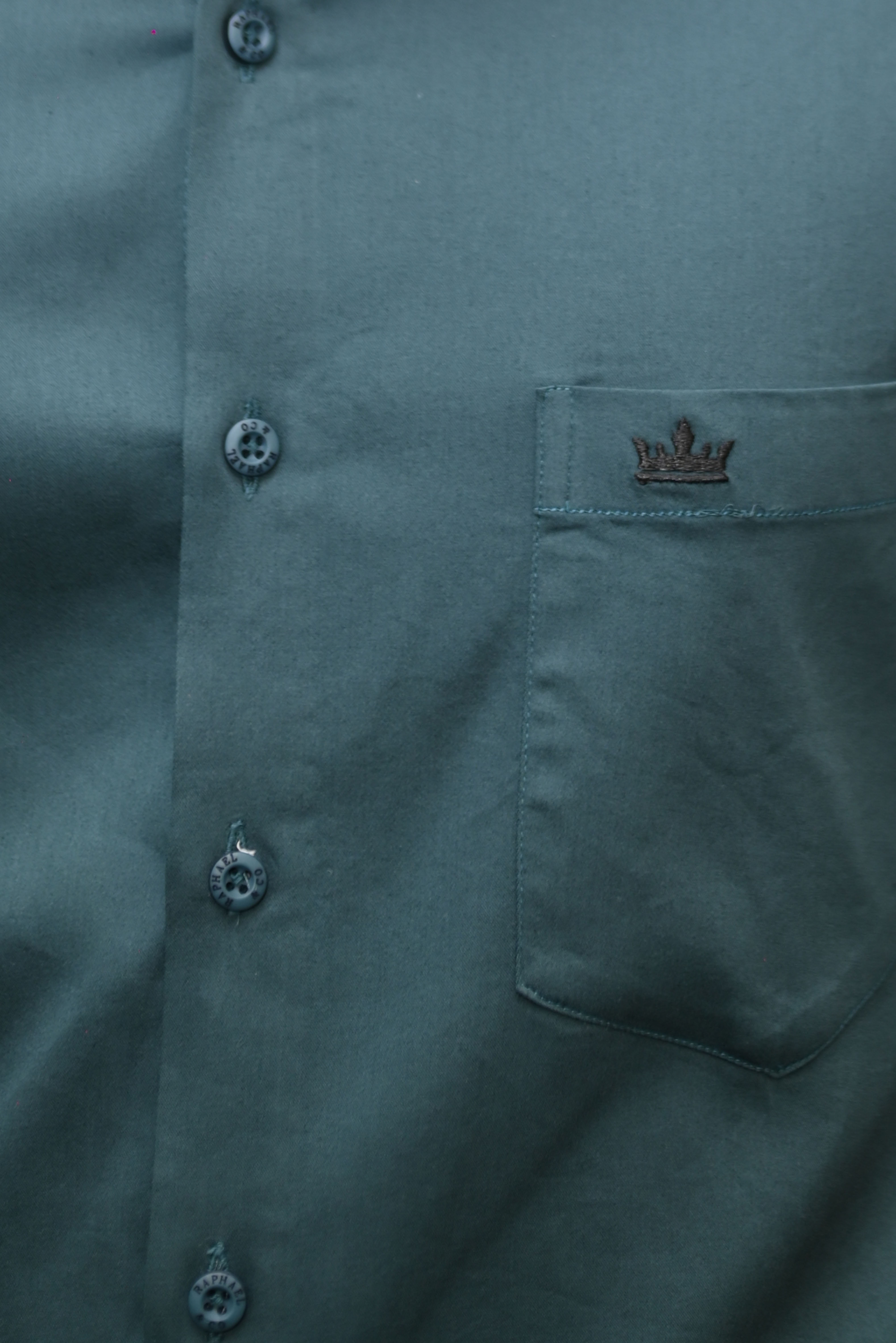 Men’s Dark Green Colour Cotton-Satin Lycra Shirt – Slim Fit, 2-Way Stretch, Smart & Club Wear