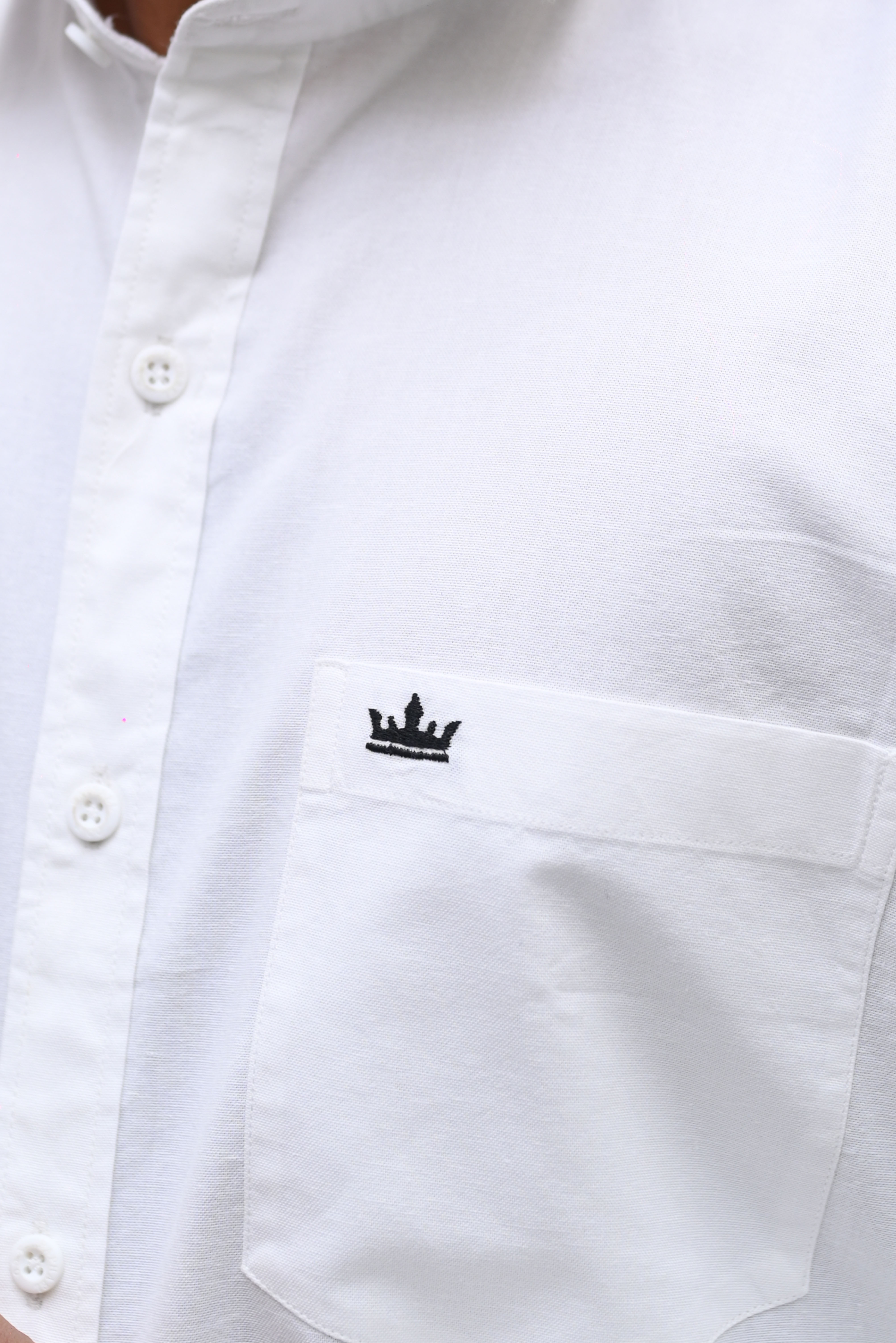 Men’s White Colour Oxford Shirt – 100% Cotton, Slim Fit, Smart Everyday Wear